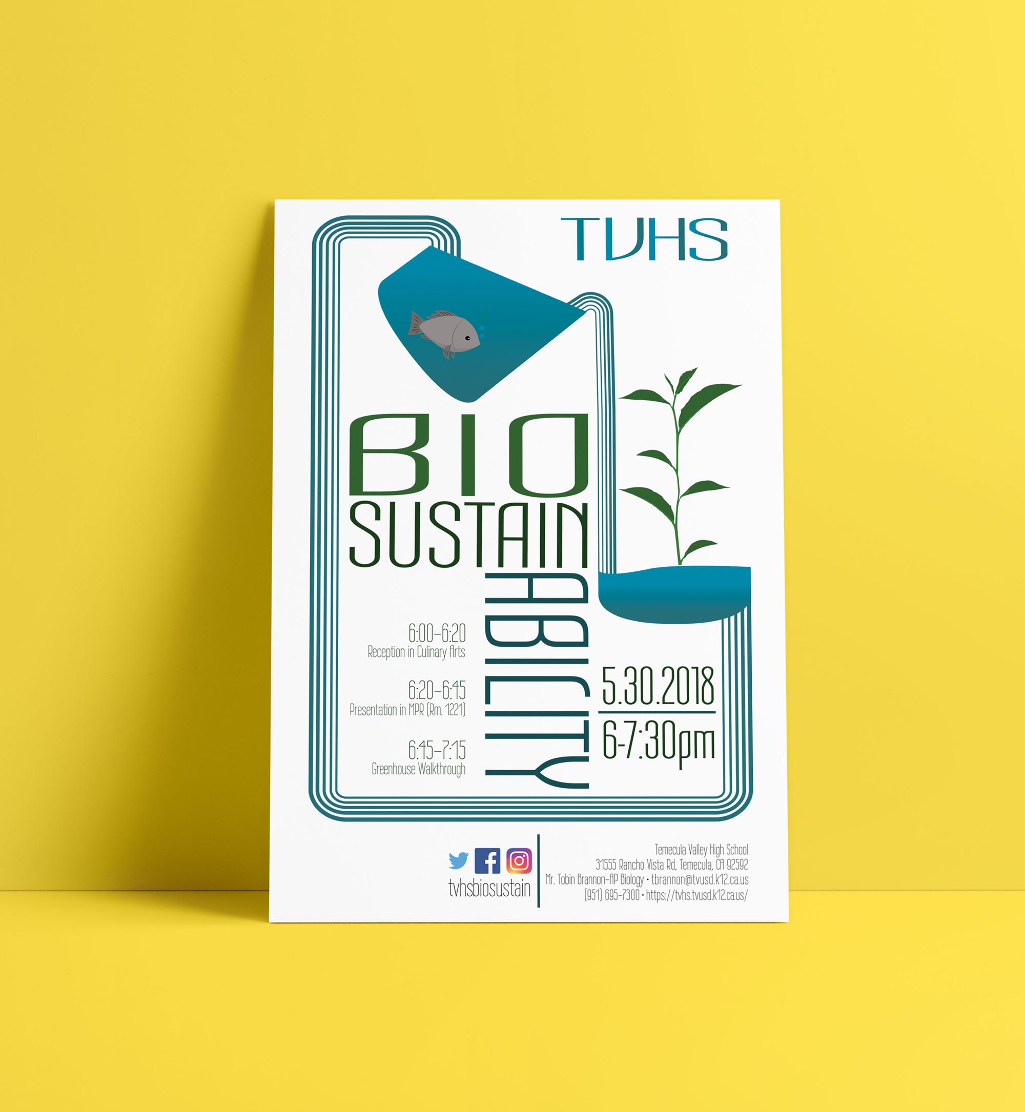 Biosustainability Greenhouse Opening Flyer/Poster